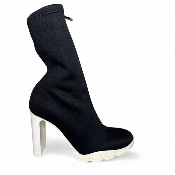 Alexander McQueen Neoprene Zip Booties 37.5 EU NWT - Picture 4 of 11